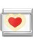 Red Gold Heart Charm 1