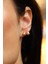 14 Ayar Altın Çevirmeli Vidalı Işıltılı Top Küpe 6 mm 3