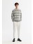 Erkek Gri Bisiklet Yaka Çizgili Elastan Sweatshirt A42y1292 5