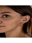 Swarovski Crystal Taşlı Gümüş Sarı Taşlı Üçgen Sallantılı Kadın Küpe 2