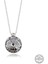Swarovski Crystal Taşlı Çerçeveli Gümüş Kadın Kolye 1