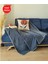 Yumuşak Welsoft TV Battaniyesi 120x160cm, Füme, Antibakteriyel Koltuk Şalı 1