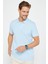 Erkek 3'lü Paket Siyah-Mavi-Beyaz Slim Fit Dar Kesim Pamuklu Düz Pike Polo Yaka Tişört 2