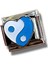 Blue Ying Yang Heart Charm 1