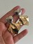 Gz Heart Retro Küpe (Silver Gold) 2