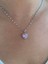 Pink Zircon Heart Kolye Silver 1