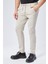 Erkek Yandan Cepli Bel Bağcıklı Fermuarlı Slim Fit Chino Bej Pantolon 4