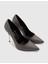 Gland Hakiki Floter Deri Kadın Gri Stiletto 4
