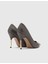 Gland Hakiki Floter Deri Kadın Gri Stiletto 5