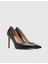 Nelli Hakiki Deri Kadın Siyah Stiletto 1