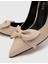 Madeira Hakiki Floter Deri Kadın Bej Stiletto 2