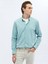 Mint Düz Regular Fit Dokuma Casual Pamuk Karışımlı Gömlek 4