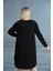 52-799 Kristal Kumaş Tunik - Siyah 4