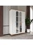 Ücretsiz Montaj - %100 MDF Bohem 4 Kapaklı Aynalı Atlantik Çam Beyaz Gardırop - MDF Dolap - Elbise Dolabı 1