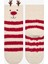 Unisex Happy Deer Ekru Soket Çorap 1