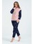 Kışlık Well Soft Kar Tanesi Desenli Kapüşonlu ve Kanguru Cepli Ikili Polar Peluş Pijama 1