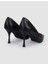 %100 Hakiki Deri Siyah Kadın Stiletto 4