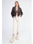 Fermuarlı Suni Deri Crop Biker Ceket 2