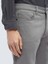 Gri Dokuma Slim Fit Casual Pamuk Karışımlı Pantolon 3
