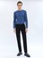 Lacivert Dokuma Slim Fit Kadife Casual Pamuk Karışımlı Pantolon 1