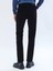 Lacivert Dokuma Slim Fit Kadife Casual Pamuk Karışımlı Pantolon 4