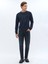 Lacivert Slim Fit Denim Pamuk Karışımlı Pantolon 1