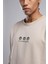 Orion Erkek O Yaka Sweatshirt Bej 2
