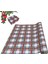 Italyan Hediye Paketleme Kağıdı, Beyaz-Lacivert Ekose Ambalaj Kağıdı, NO-089F, 70 x 200 cm 1