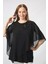 5040 Pul Payet Aplikli Şifon Kombin Büyük Beden Şık Bluz 5