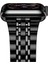 Apple Watch Uyumlu 44/45/46/49 mm Beads Loop Siyah Çelik Kordon 3