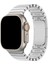 Apple Watch Uyumlu 44/45/46/49 mm Bilezik Loop Çelik Kordon Baklalı 2025 Silver 2