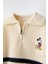 Çizgili Işleme Detaylı Triko Sweatshirt 3