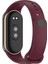 Xiaomi Mi Band 8 Serisi Klasik Kordon Silikon Strap Kayış-Koyu Kırmızı 5