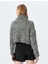 Triko Püskül Detaylı Uzun Kollu Kırçıllı Balıkçı Yaka Kazak 4