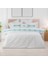Anemon Pamuklu Çift Kişilik Nakışlı Nevresim Seti 7 Li Beyaz 2