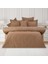 Bonita Liz Pamuklu Çift Kişilik Nakışlı Kombinli Nevresim Seti - Kahve 1