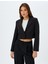 Kruvaze Yaka Crop Blazer Ceket 3