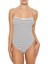 Çizgili Pointelle Bodysuit 1
