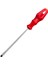 Tornavida Düz Tornavida Kırmızı Plastik Sap 5 x 150 mm 4
