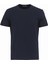Lacivert Bisiklet Yaka Pamuk Karışımlı T-Shirt 5