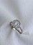14 K White Gold Kaplama 925 Ayar Gümüş Baget Yuvarlak Zarif Yüzük 1
