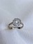 14 K White Gold Kaplama 925 Ayar Gümüş Baget Yuvarlak Zarif Yüzük 2
