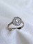 14 K White Gold Kaplama 925 Ayar Gümüş Baget Yuvarlak Zarif Yüzük 4