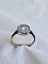 14 K White Gold Kaplama 925 Ayar Gümüş Baget Yuvarlak Zarif Yüzük 5