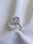 14 K White Gold Kaplama 925 Ayar Gümüş Baget Çerçeveli Yüzük 2