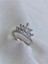 14 K White Gold Kaplama 925 Ayar Gümüş Prenses Tacı Yüzük 2