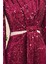Bordo Elbise 3653 5