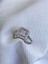 14 K White Gold Kaplama 925 Ayar Gümüş Baget Çerçeveli Kare Yüzük 4