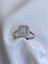 14 K White Gold Kaplama 925 Ayar Gümüş Baget Çerçeveli Kare Yüzük 5