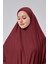 Kadın Iki Parça Namaz Elbisesi Başörtülü Organik Pamuklu Lastikli Kolu Kaymaz Etek Penye Tesettür 4